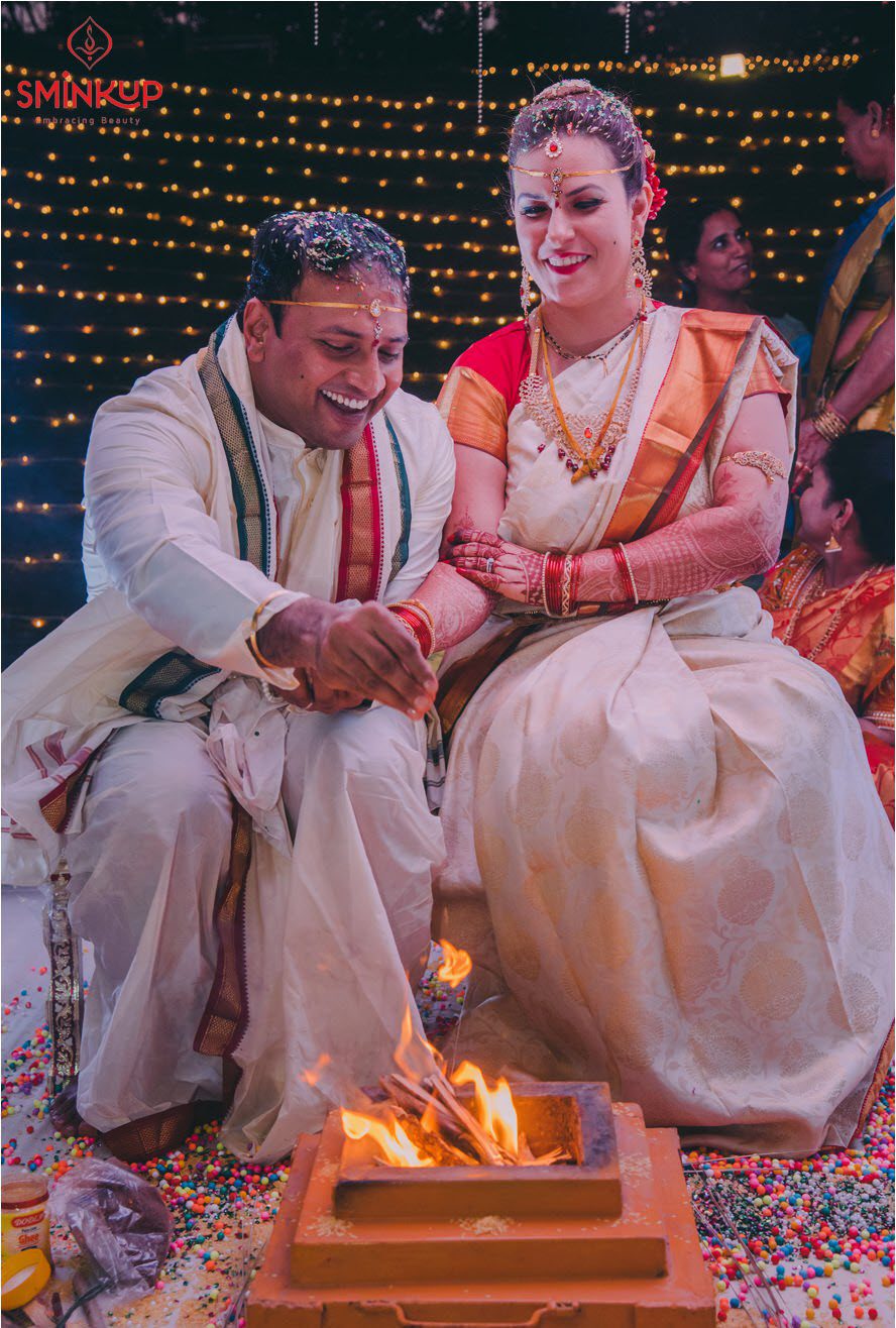 Cross-cultural wedding fire ceremony styled by SminkUp
