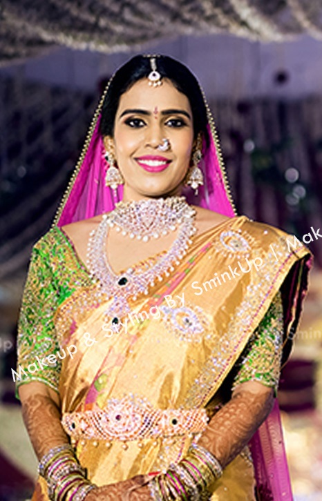 best bridal makeup artists in karimnagar