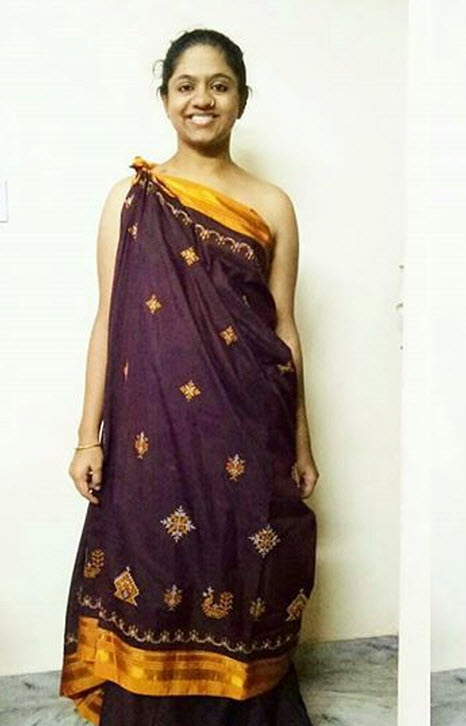 Saree draping in tamil/10 pleats saree draping/புடவை கட்டுவது எப்படி/சேலை  கட்டுவது எப்படி? - YouTube